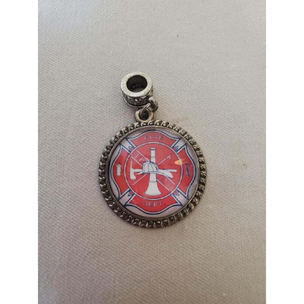 Fireman's Fire Dept Maltese Cross Charm fire charm